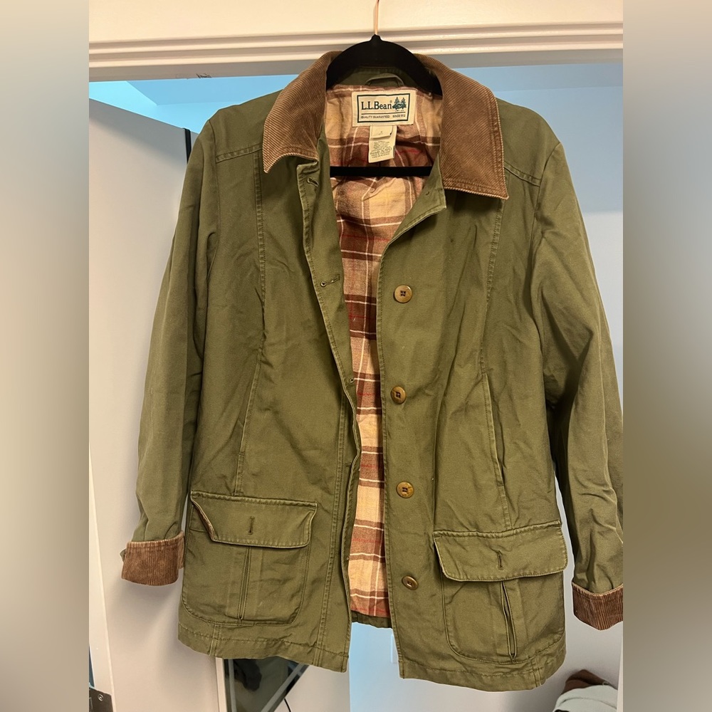 LL Bean Women's Adirondack Barn Coat, Flannel-Lined